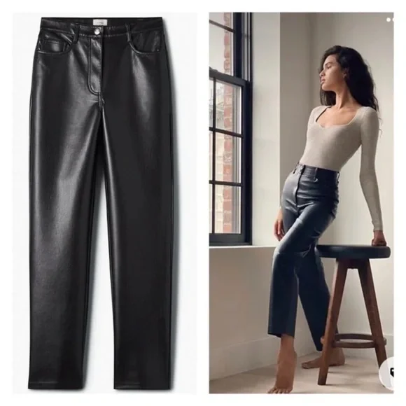 Wilfred Melina vegan leather pants 0 - Picture 2 of 16
